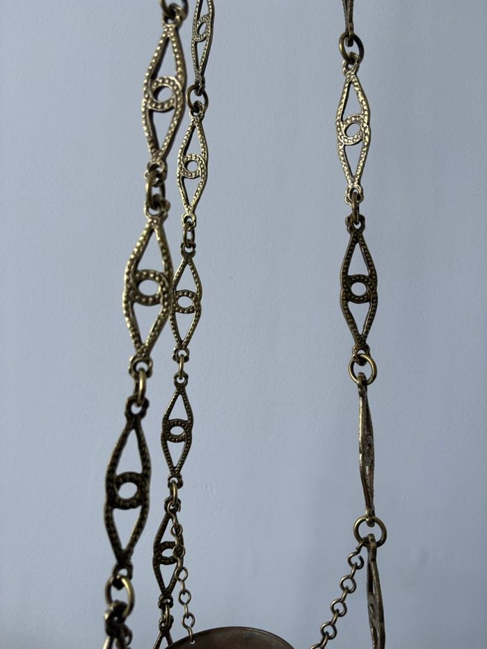 Lustre suspension d’église ancien - bon état Encensoir Hauteur totale : 80 cm - photo numéro 8