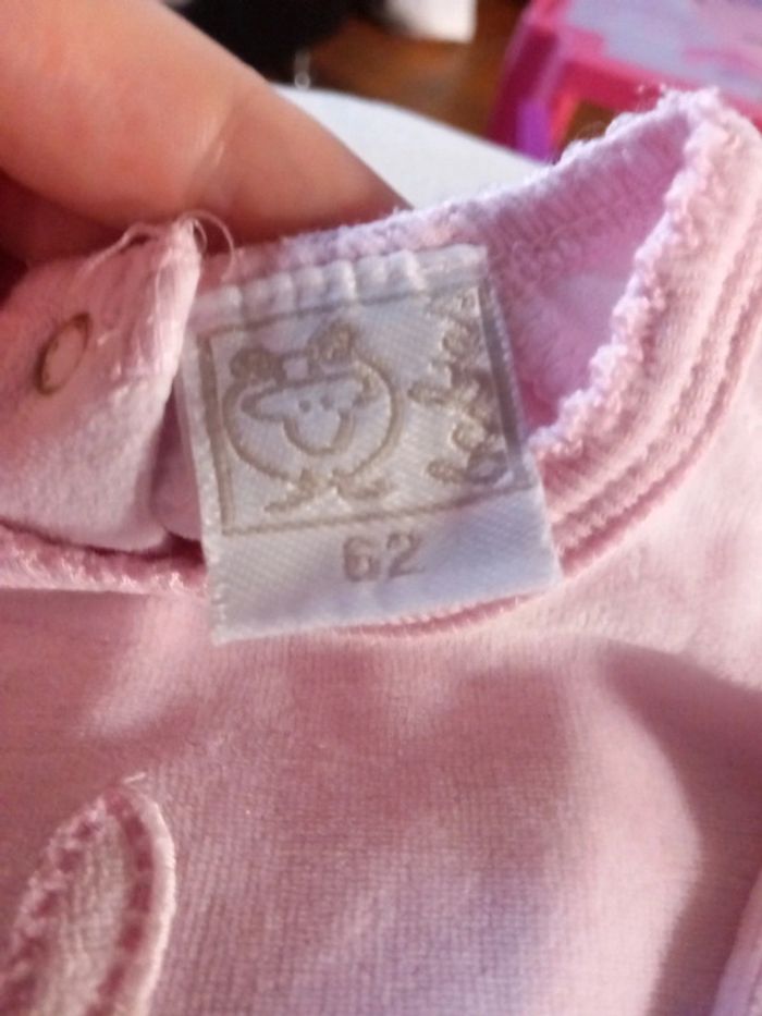 Pyjama lapin taille 62cm babies - photo numéro 2