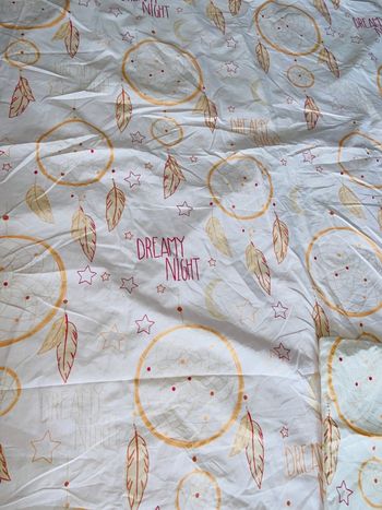 Parure lit 1 personne avec coussin 