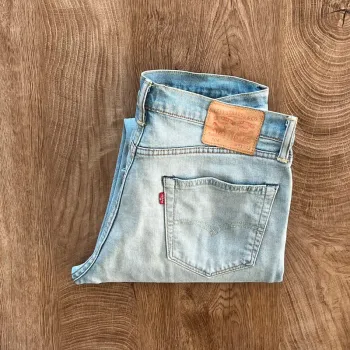 Jean/pantalon bleu clair Levi's 504 pour homme, taille : W 33 L 32 (42 taille française)