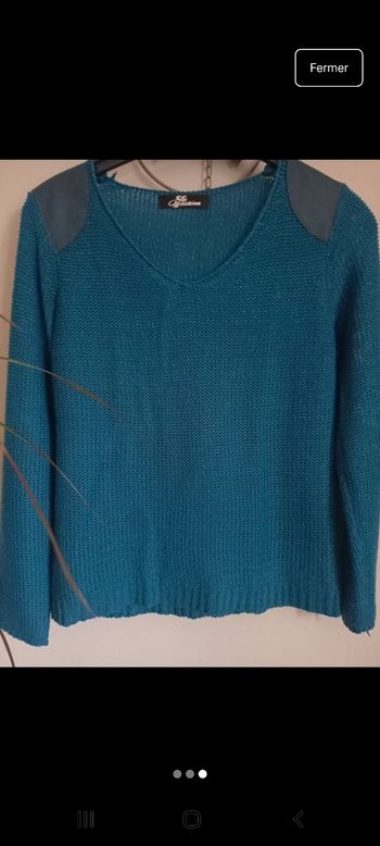 Pull fils brillants