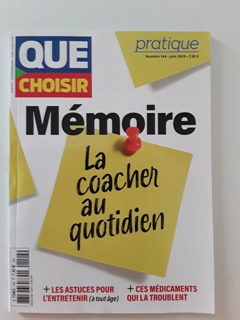 Que Choisir Pratique :  Mémoire la coacher au quotidien