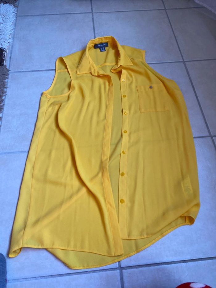 Chemisier jaune  neuf taille 38