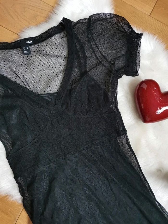 Jolie petite robe noire en plumetis Vintage 😍 - photo numéro 2