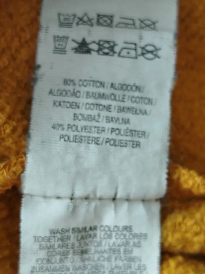 Sweat à capuche moutarde Primark taille 12-13ans - photo numéro 5