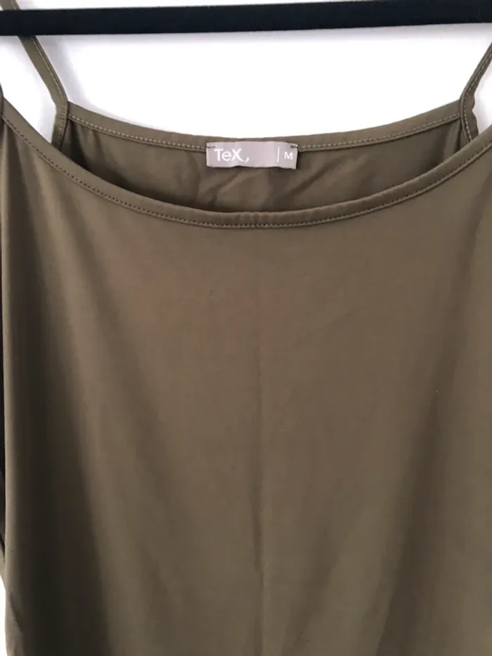 Top kaki polyamide TBE Taille M - photo numéro 3