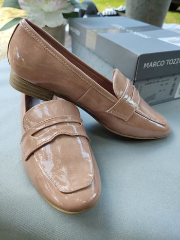 Mocassins beige rosé