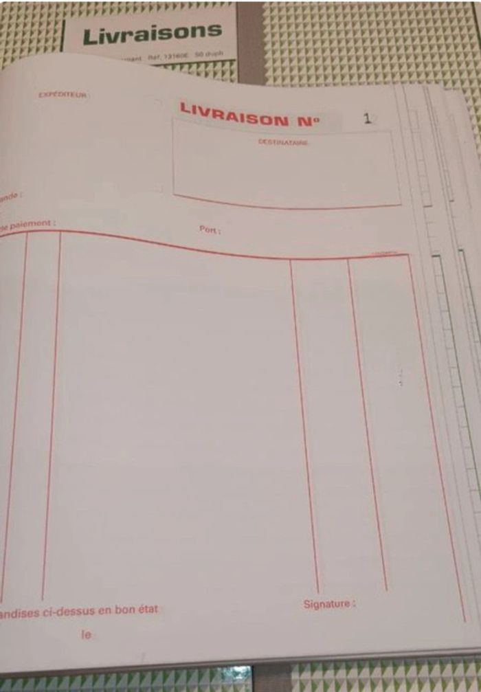 Carnet de livraison - photo numéro 3