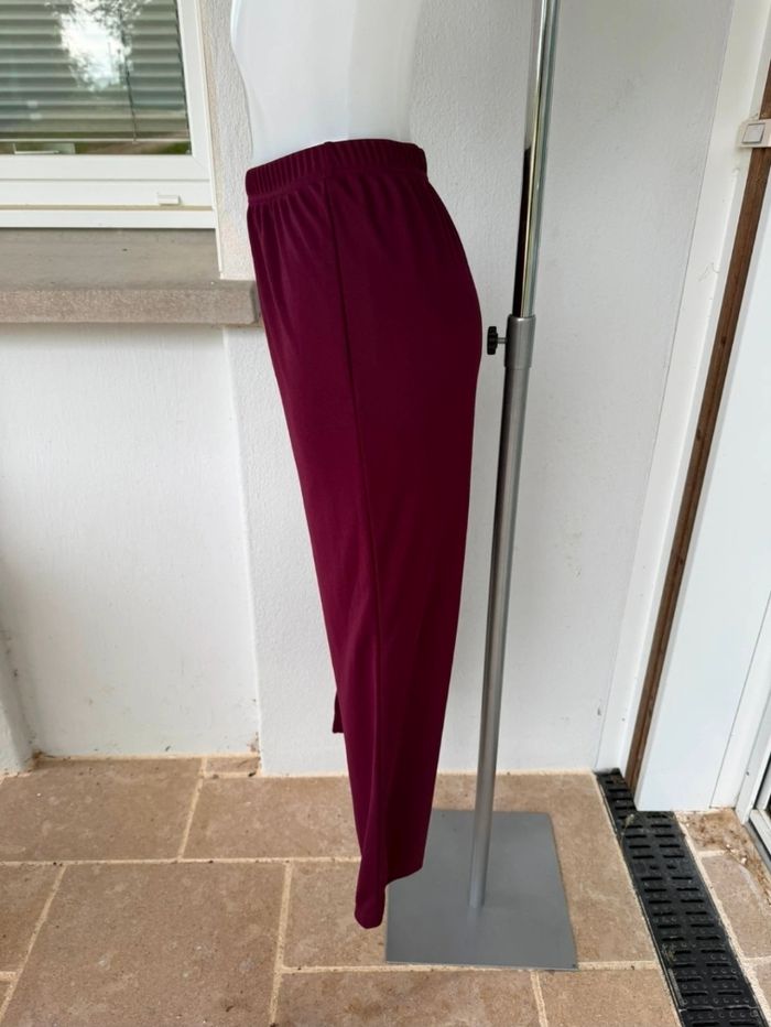 Pantalon couleur lin de vin Daxon - photo numéro 3