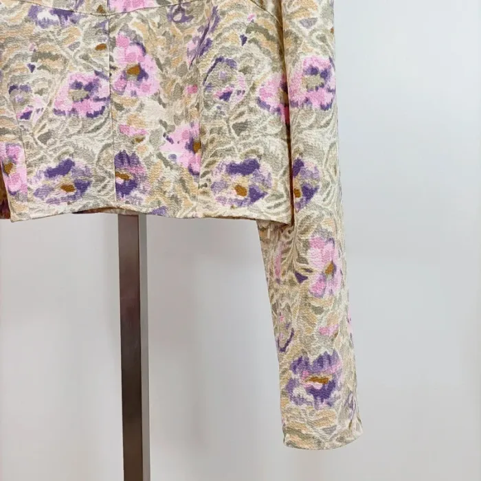 Top court à manches longues H&M – imprimé fleuri – Taille L A685 - photo numéro 7