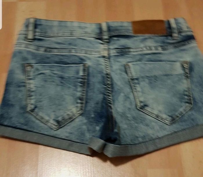Short en jeans effet delavé neuf - photo numéro 2