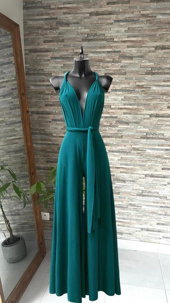 Combi bleu canard made in France dos nu