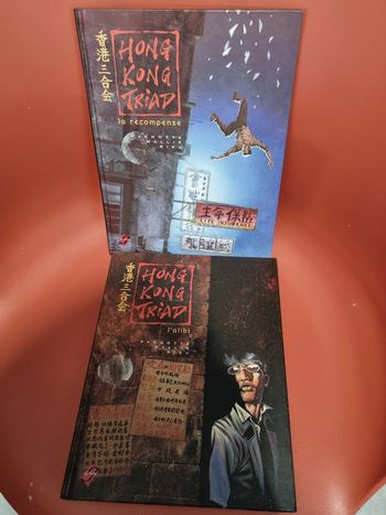 lot de deux BD policier Hong Kong Triad  Notte Mallié Rieu