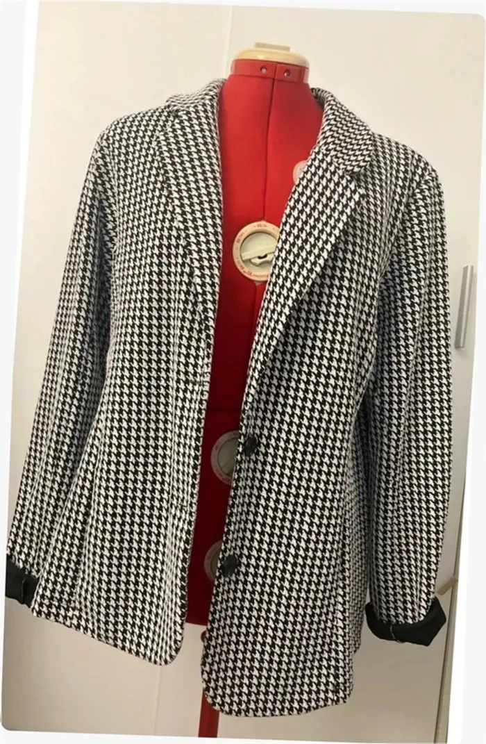 Blazer pied de poule noir et blanc Citylife
