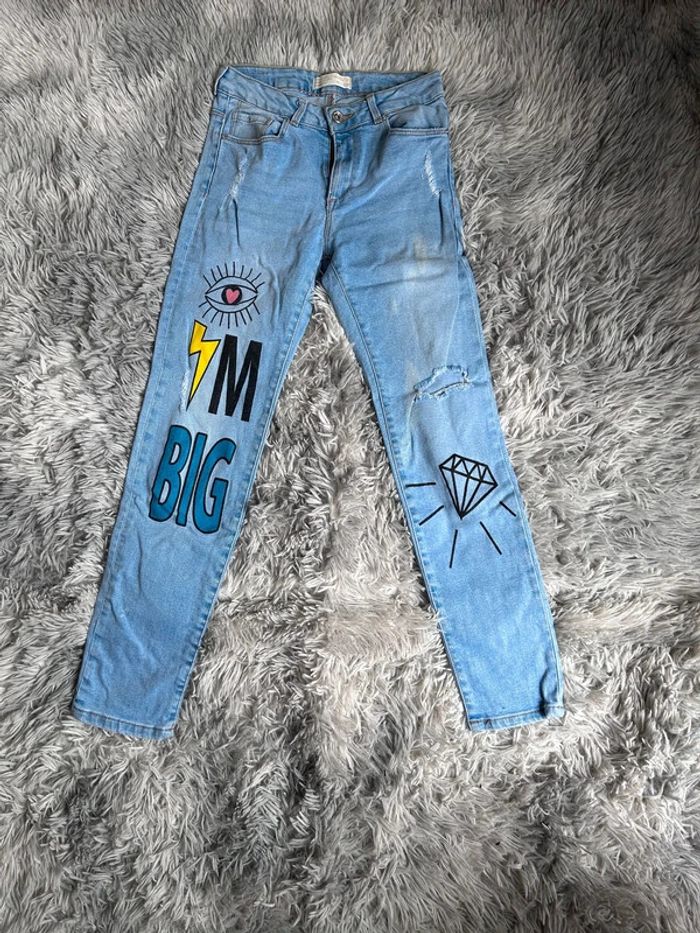 Magnifique Jean ultra Mode, Zara 11/12 ans - photo numéro 3