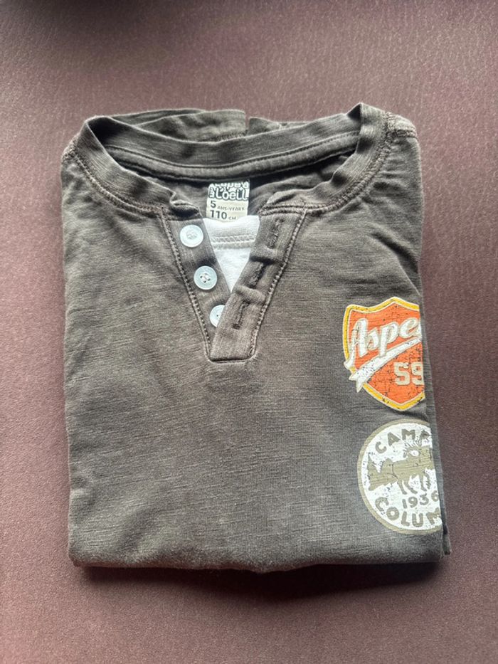 Lot n’1 de 6 t-shirts ML garçon 5 ans - photo numéro 4