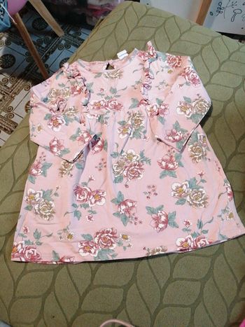 Robe fleurie manches longues