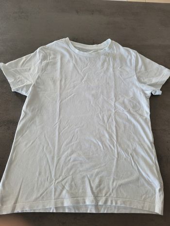 Tee shirt mixte 9 11 ans bleu ciel