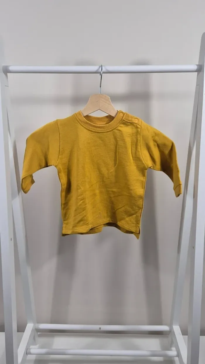 Sweat BB&Co – Jaune moutarde – Taille 18M - A5