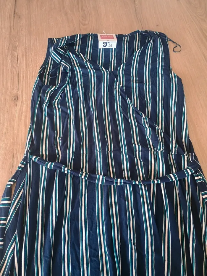 Robe à rayures bleu marine et blanches – Tissiaa – Taille 44 - photo numéro 3