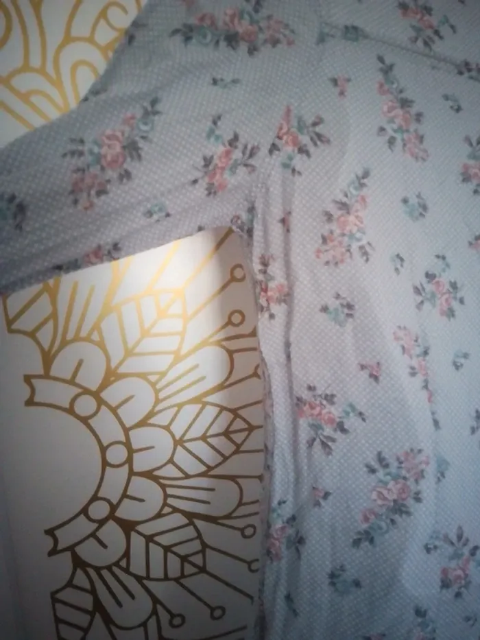 Tunique Chemise coton et fleur IKKS XS - photo numéro 6