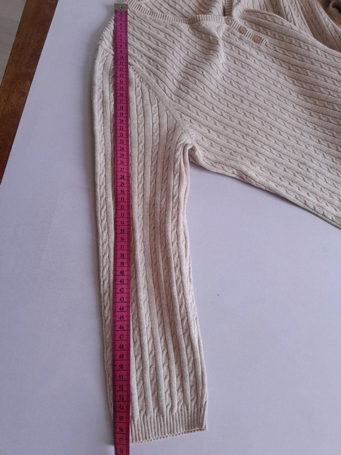 Pull coton torsadé manche 3/4 Croft & Barrow - photo numéro 10