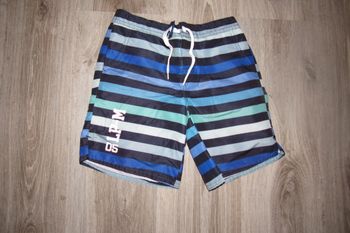 SHORT DE BAIN RAYE BLEU ET NOIR GARÇON - LITTLE MARCEL - 8 ANS - n°02
