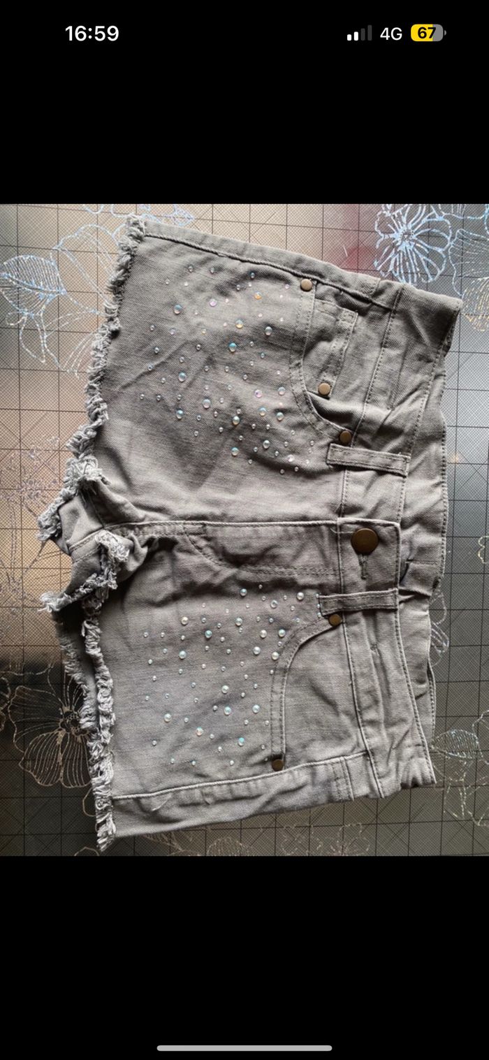 Short en jean pour fille