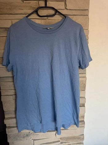 T-shirt long bleu