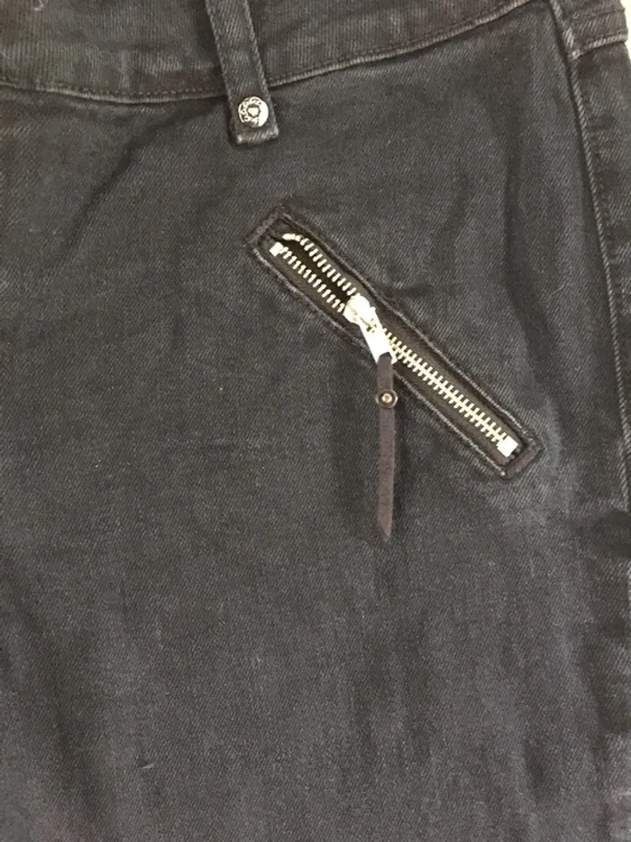 Pantalon jean noir Pimkie coupe droite taille M - photo numéro 5