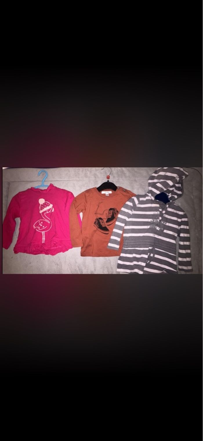 LOT 24 PIÈCES DE VÊTEMENTS FILLE 12 MOIS - photo numéro 3