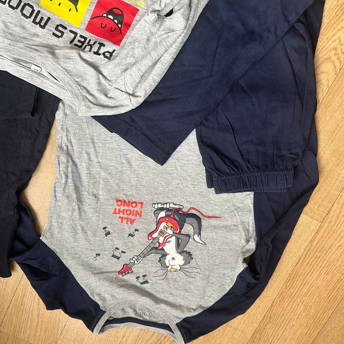 Lot 3 pyjamas long garcon en coton 6ans - photo numéro 2