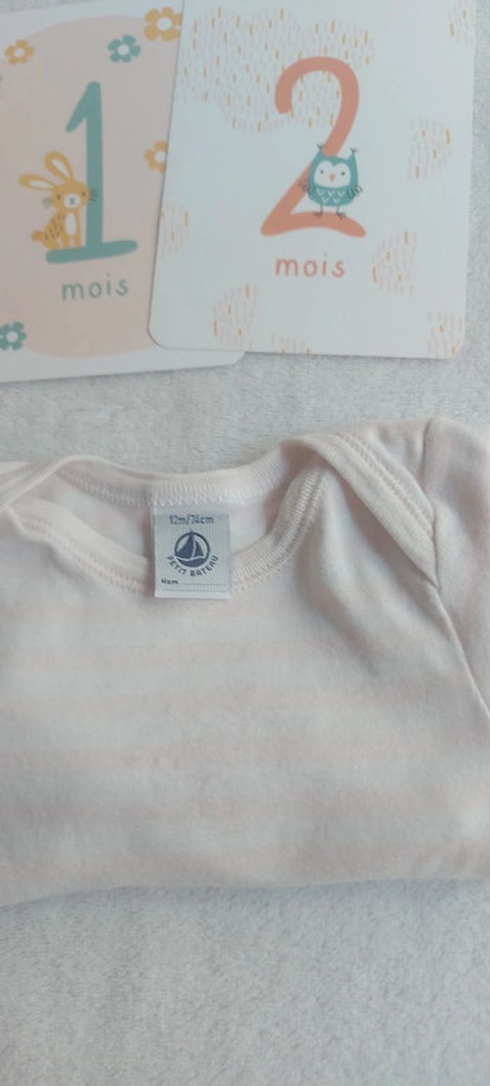 Bodies manche longue bébé fille 12 mois