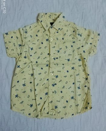 Bkl wear jolie chemise jaune pâle 3 ans