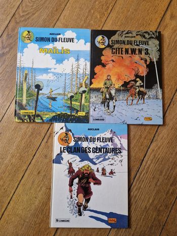 Lot de 3 bd simon du fleuve