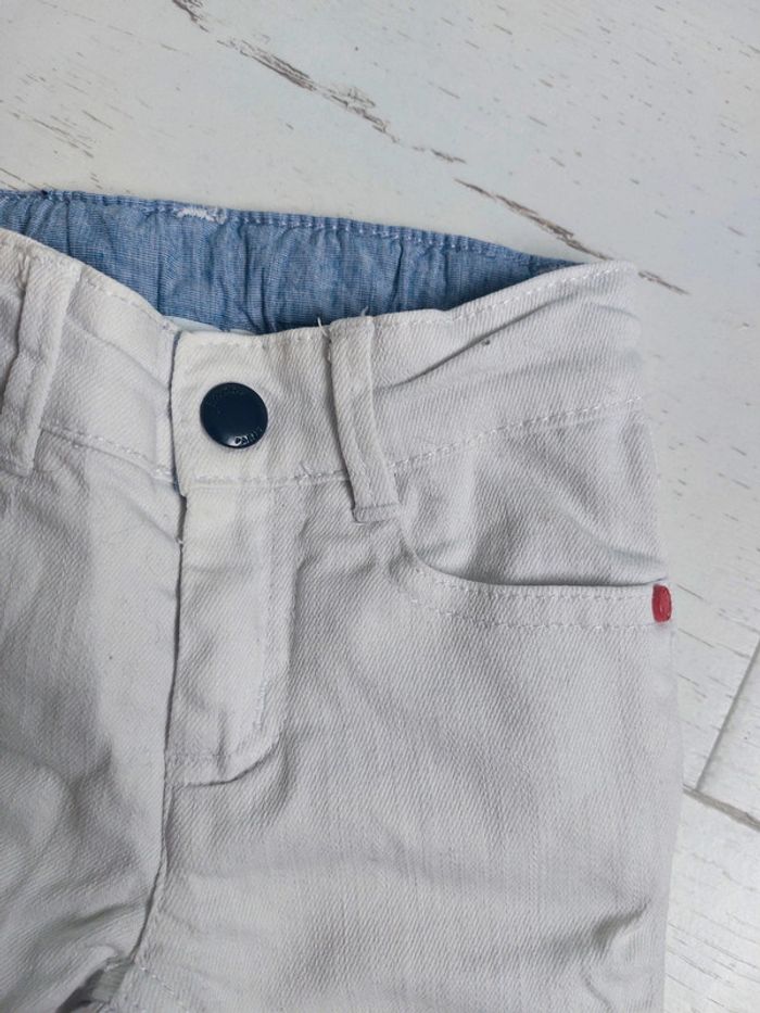 Jean blanc jacadi Taille 6 mois - photo numéro 2