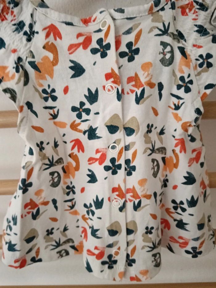 T-shirt gemo feuilles - photo numéro 3