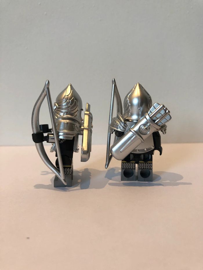 Figurine type lego 2 archers en armure de Minastirit. le seigneur des anneaux - photo numéro 2