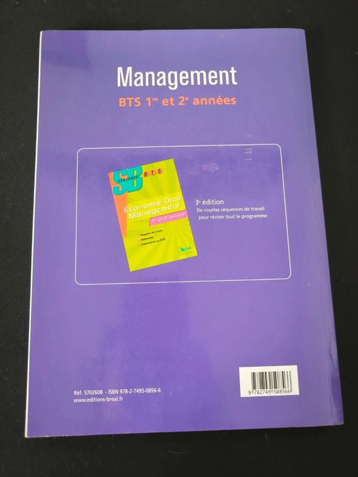 Livre Management BTS 1ère et 2 ème année - photo numéro 3