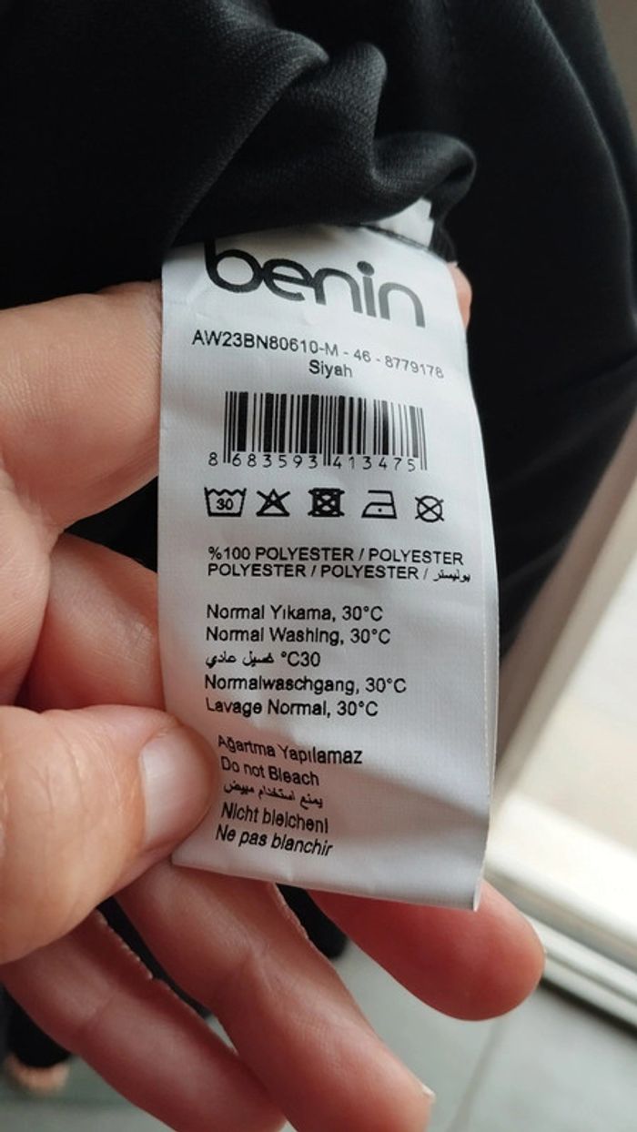 Tunique robe noire taille 46 femme - photo numéro 11