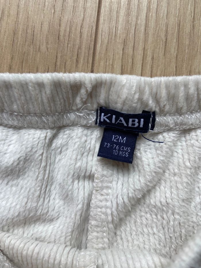 Tenue T shirt jaune renard et legging blanc Kiabi 12 mois - photo numéro 6