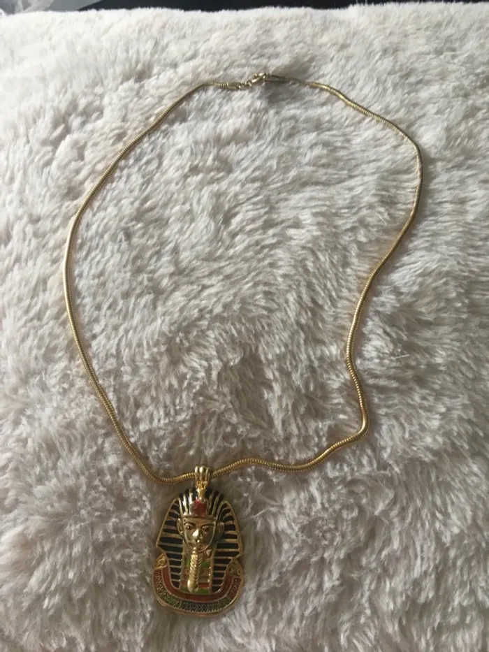 Collier pendentif pharaon - photo numéro 2