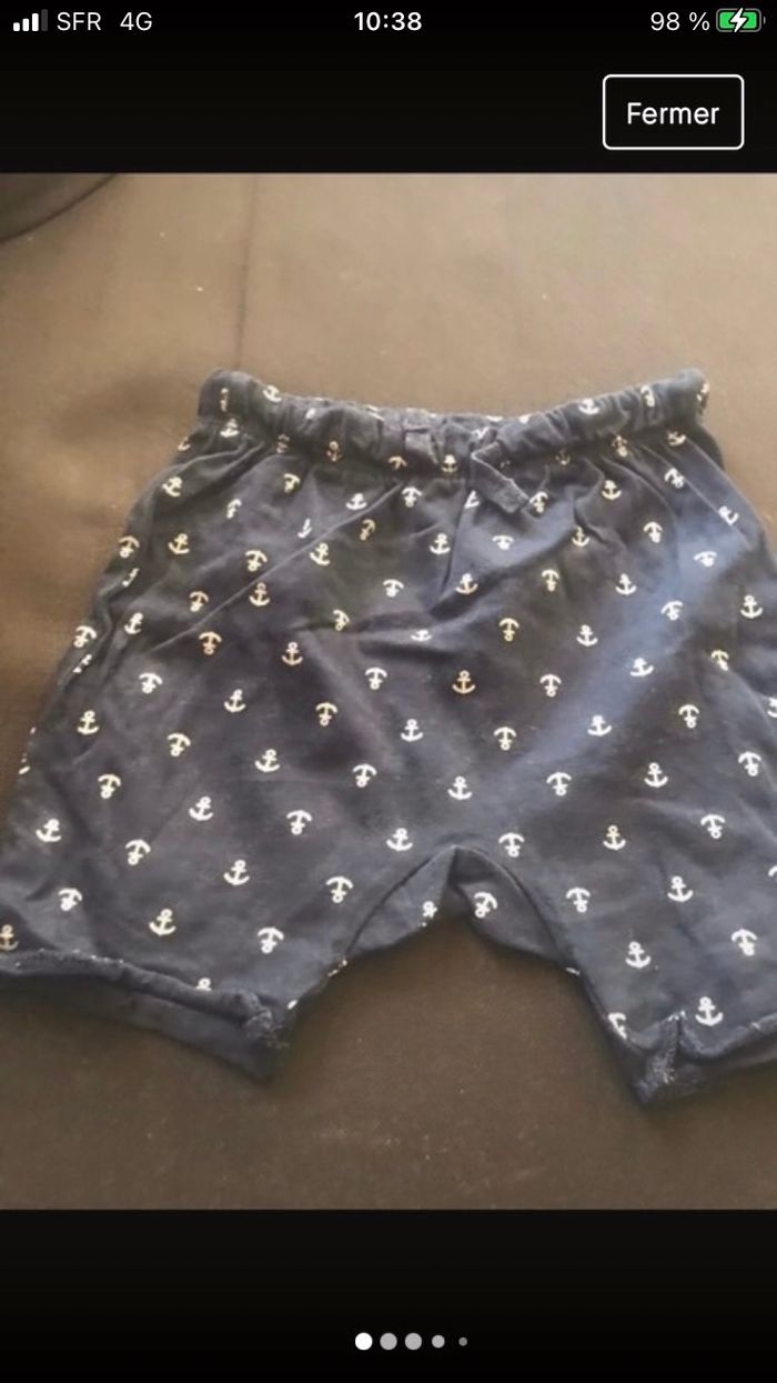 3 shorts 12 mois