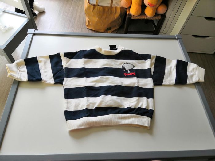 Ensemble 2 pièces (Sweat à col rond + jogging en coton, Snoopy, Bleu marine) 9 mois (74 cm) Kiabi - photo numéro 3