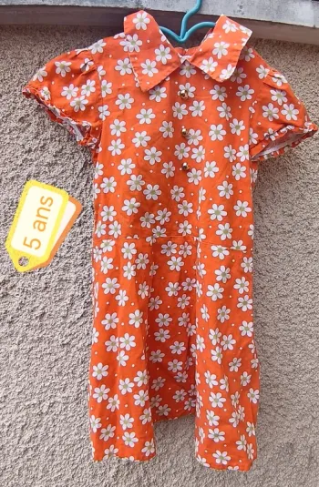 Robe orange vintage