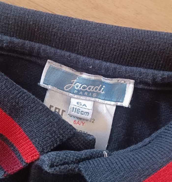 T-shirt polo garçon taille 6 ans imprimer Tour Eiffel - photo numéro 4