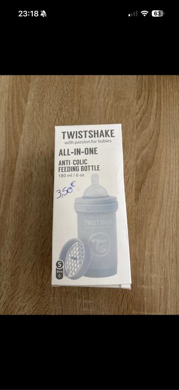 Biberon twistshake 180 ml- neuf