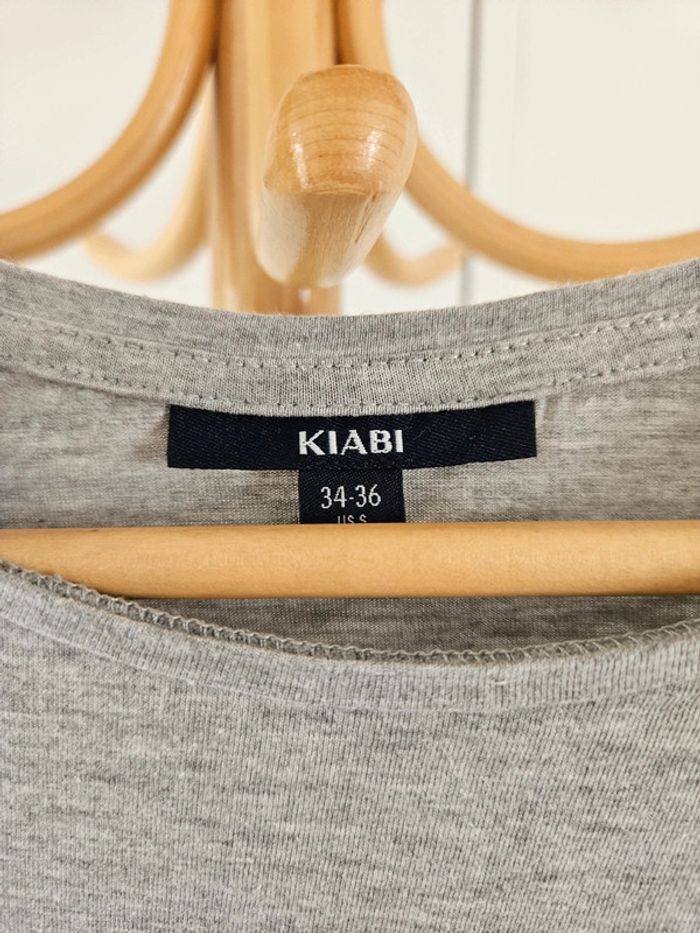 Tee-shirt gris taille 36 Kiabi - photo numéro 2