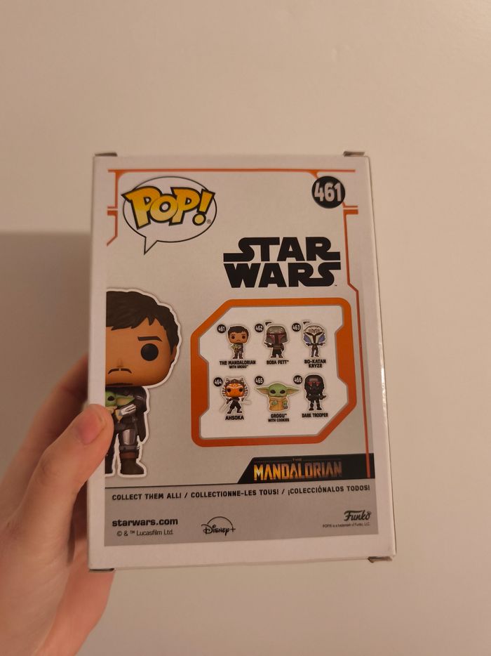 Figurine Funko pop Star wars Disney the mandalorian grogu - photo numéro 3