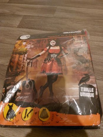 Déguisement neuf de la los muertos taille unique